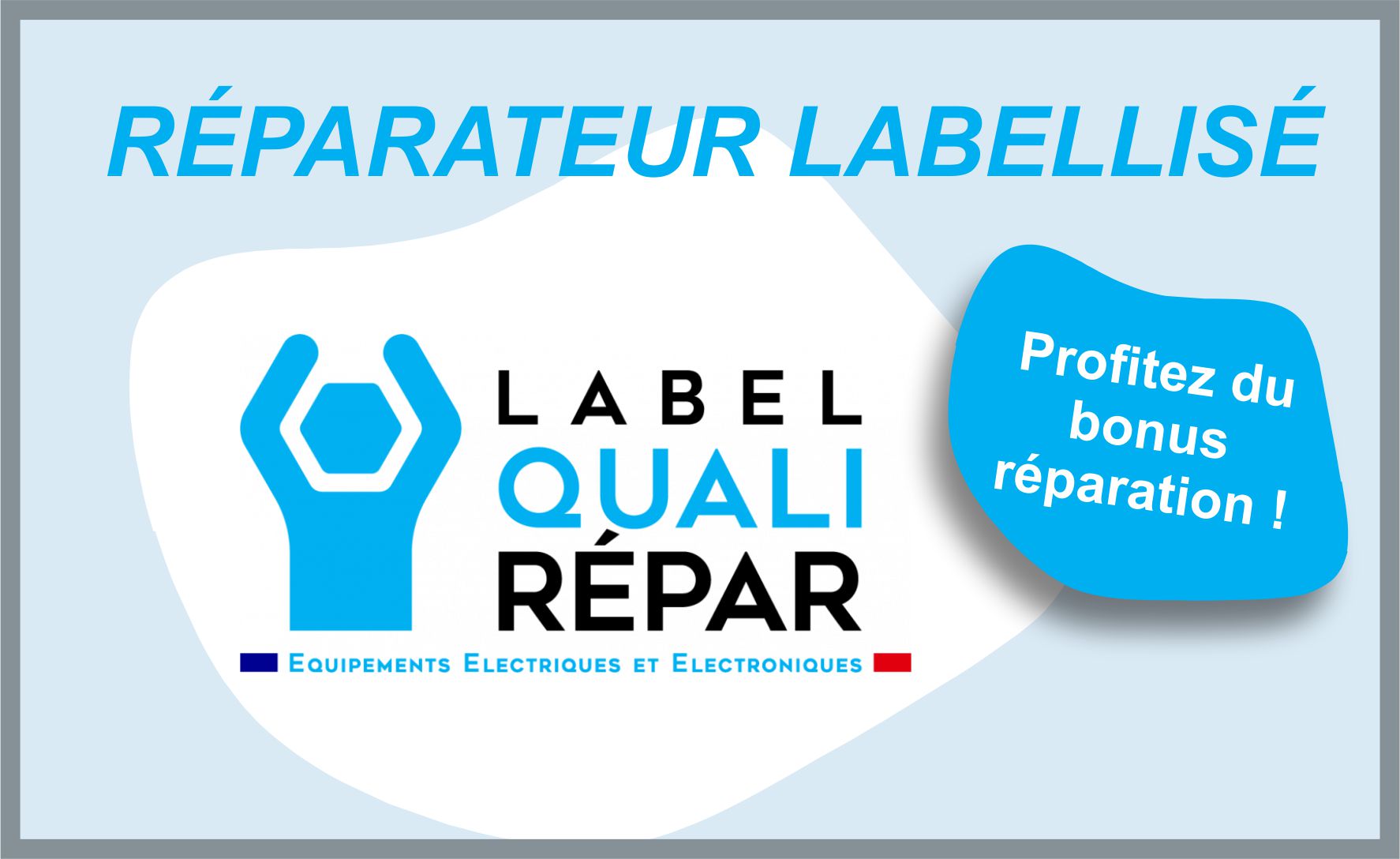 Label QualiRépar pour notre site de Contres